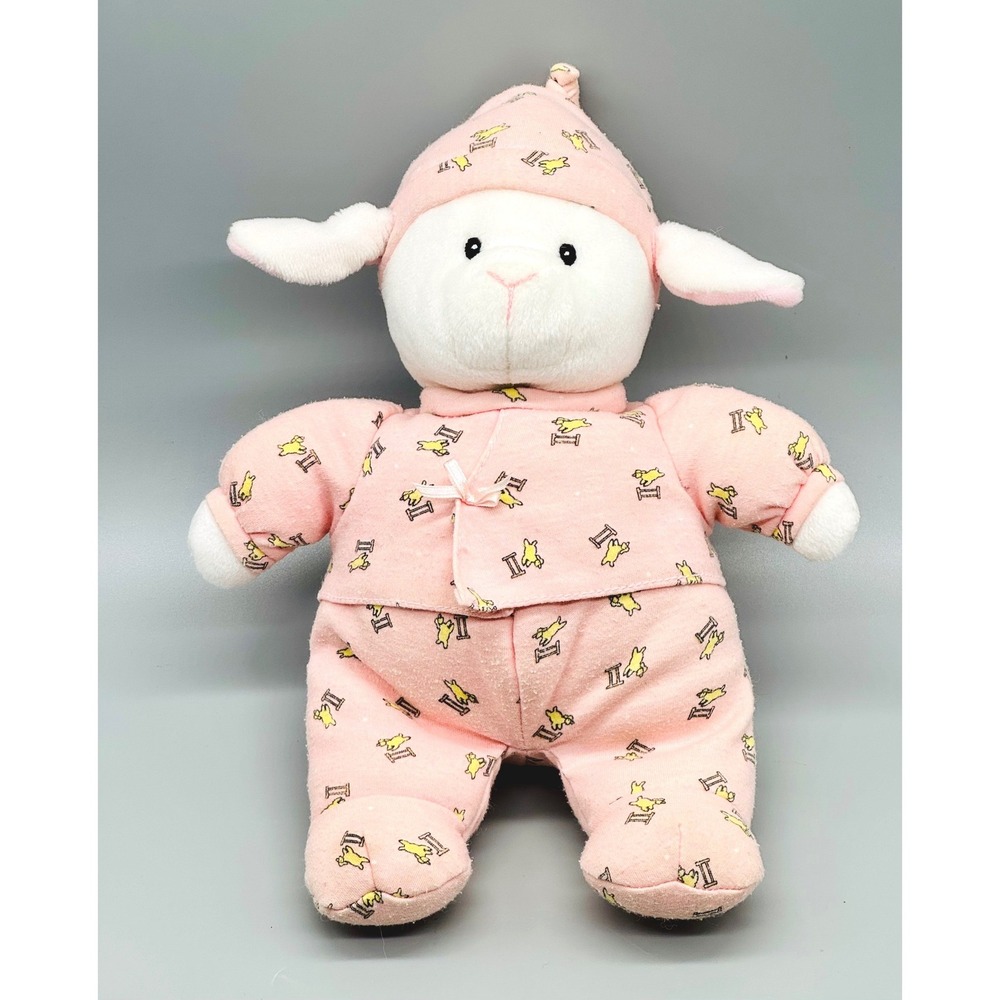 Baby Gund Lamb Pink Nitey Nite Pajamas Sheep Plush Stuffed Animal 5762